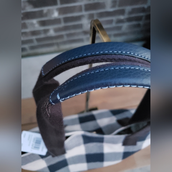 COACH **NWT** Midnight & Cream Buffalo Plaid Tote - Picture 6 of 11